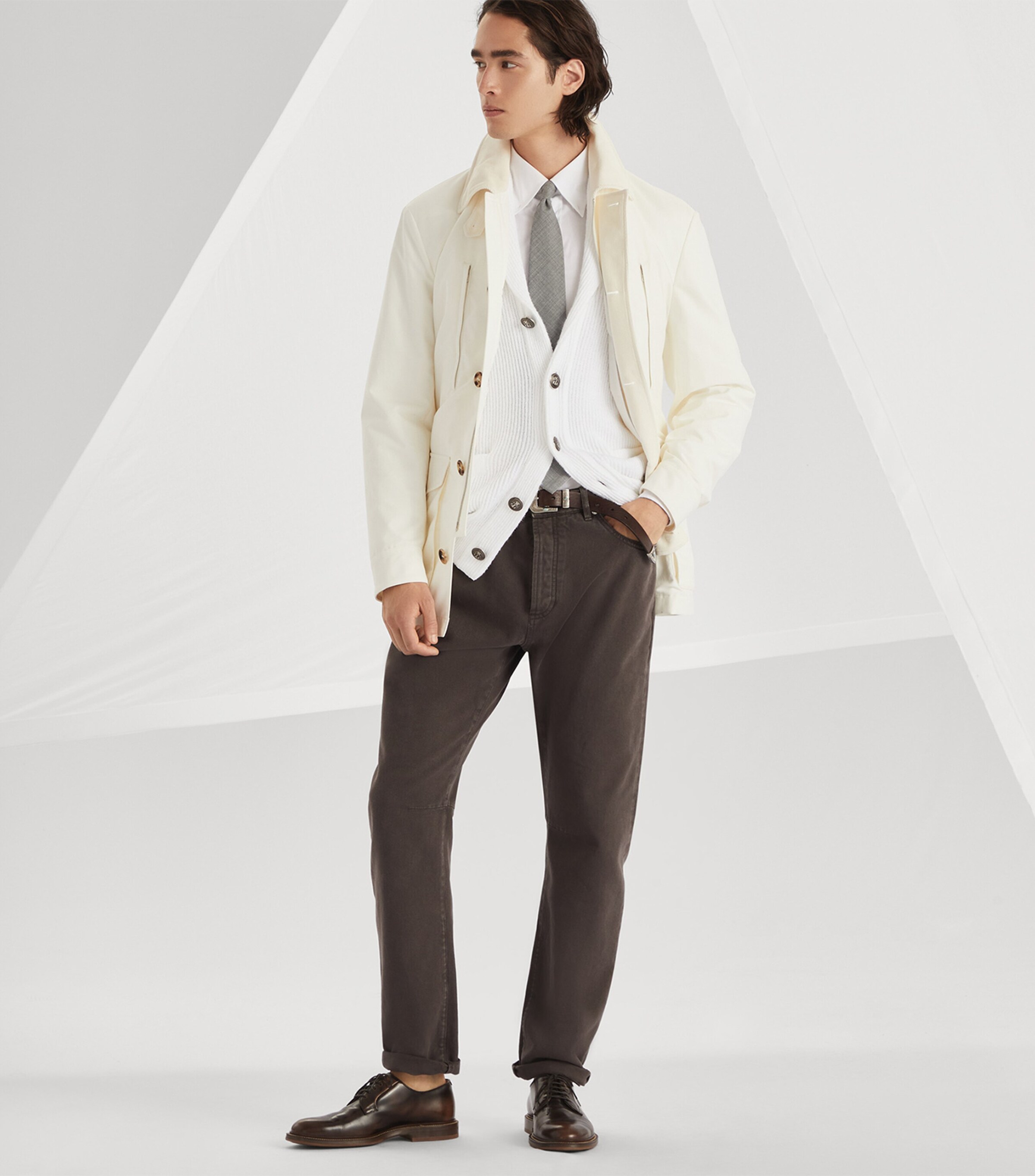 Brunello Cucinelli Water-Resistant Belted Parka Jacket