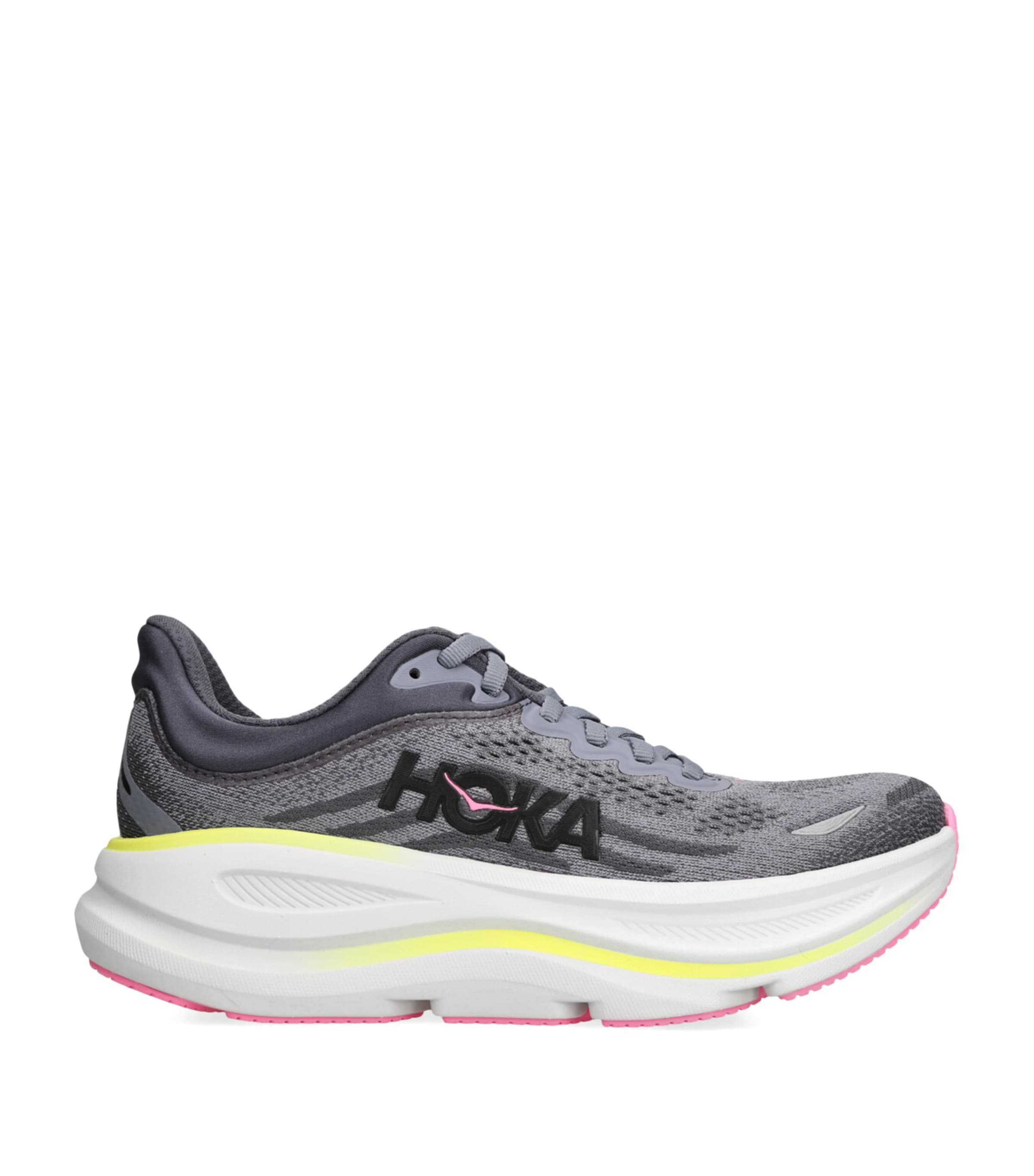 Hoka Bondi 9 Running Sneakers In Gray