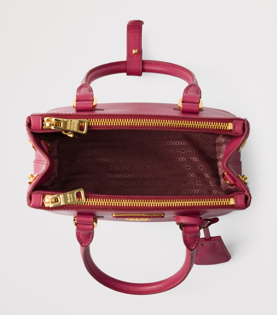 Mini Saffiano Leather Galleria Top-Handle Bag F0BQT Image 5