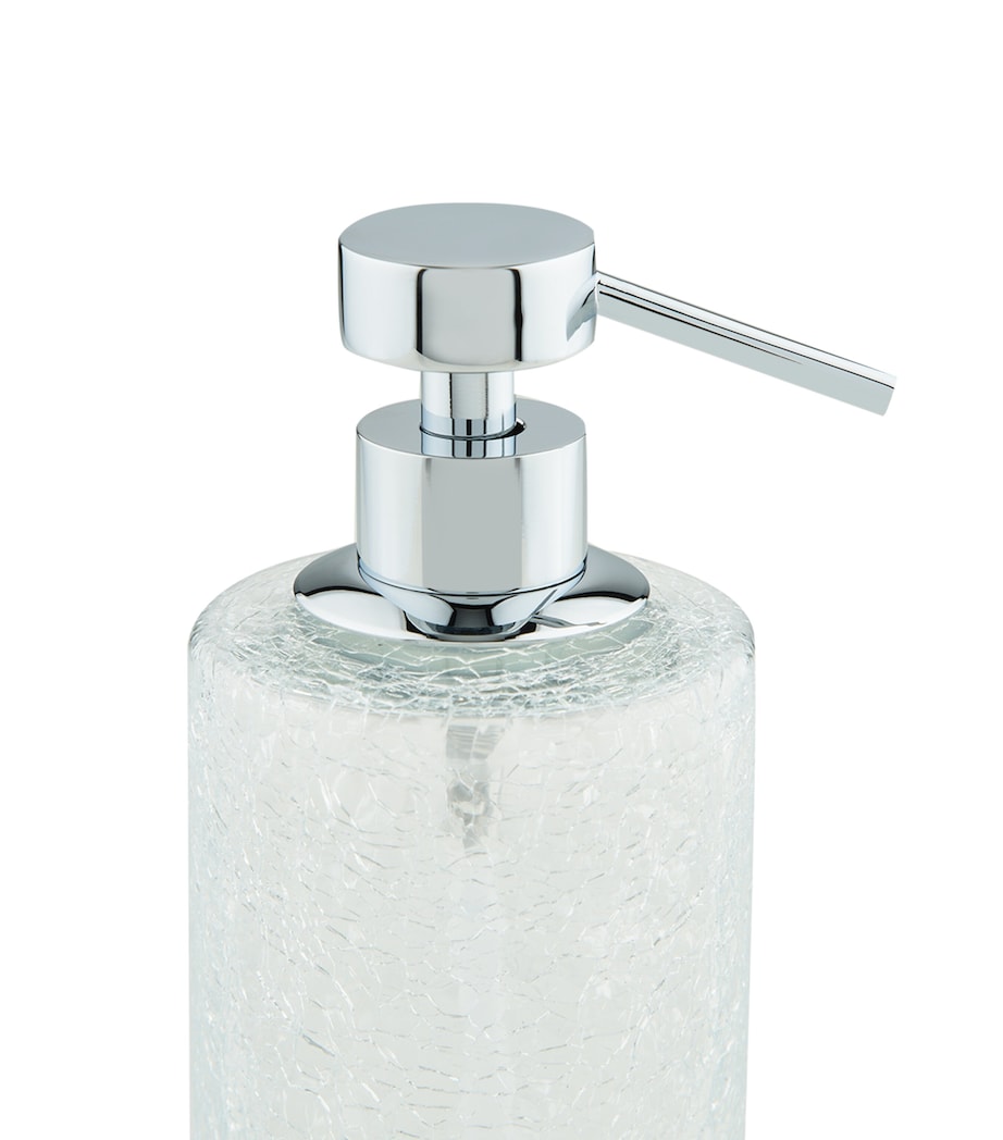 Cracked Crystal Soap Dispenser SILVER Image 2
