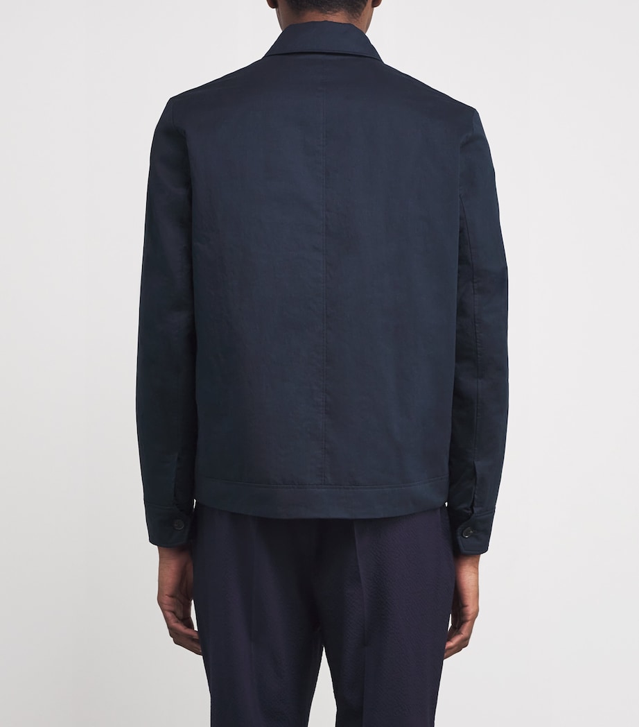 Padded Harrington Jacket 47_NAVY Image 4