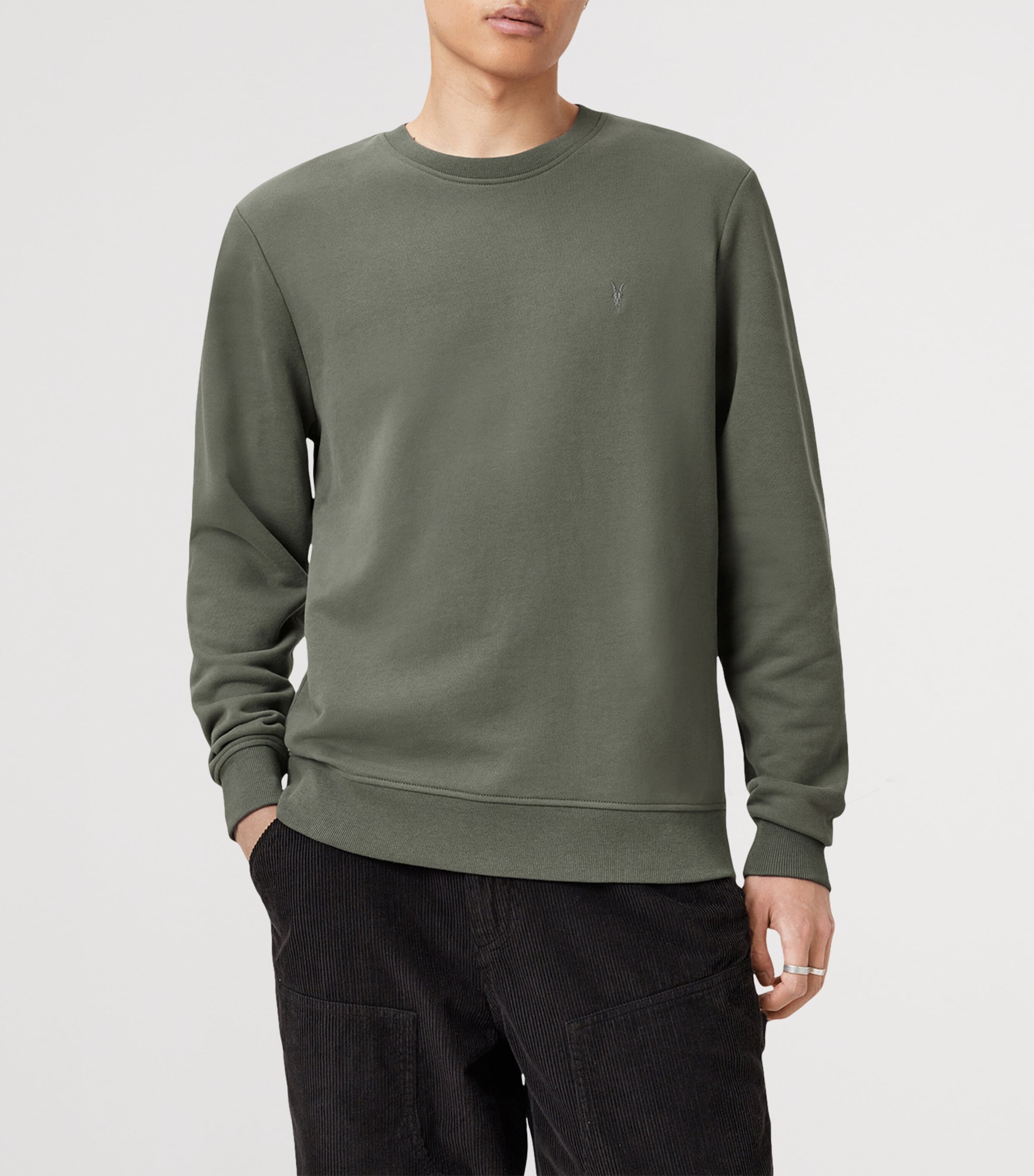 Organic Cotton Raven Sweatshirt GASTOR GREEN Image 5