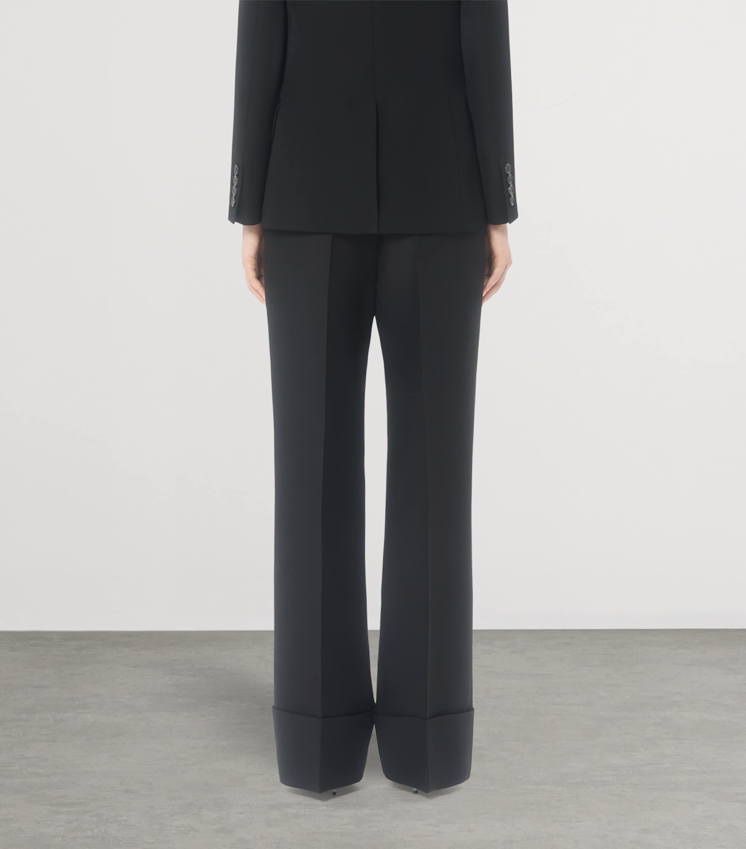 Virgin Wool-Silk Trousers 0NO Image 4