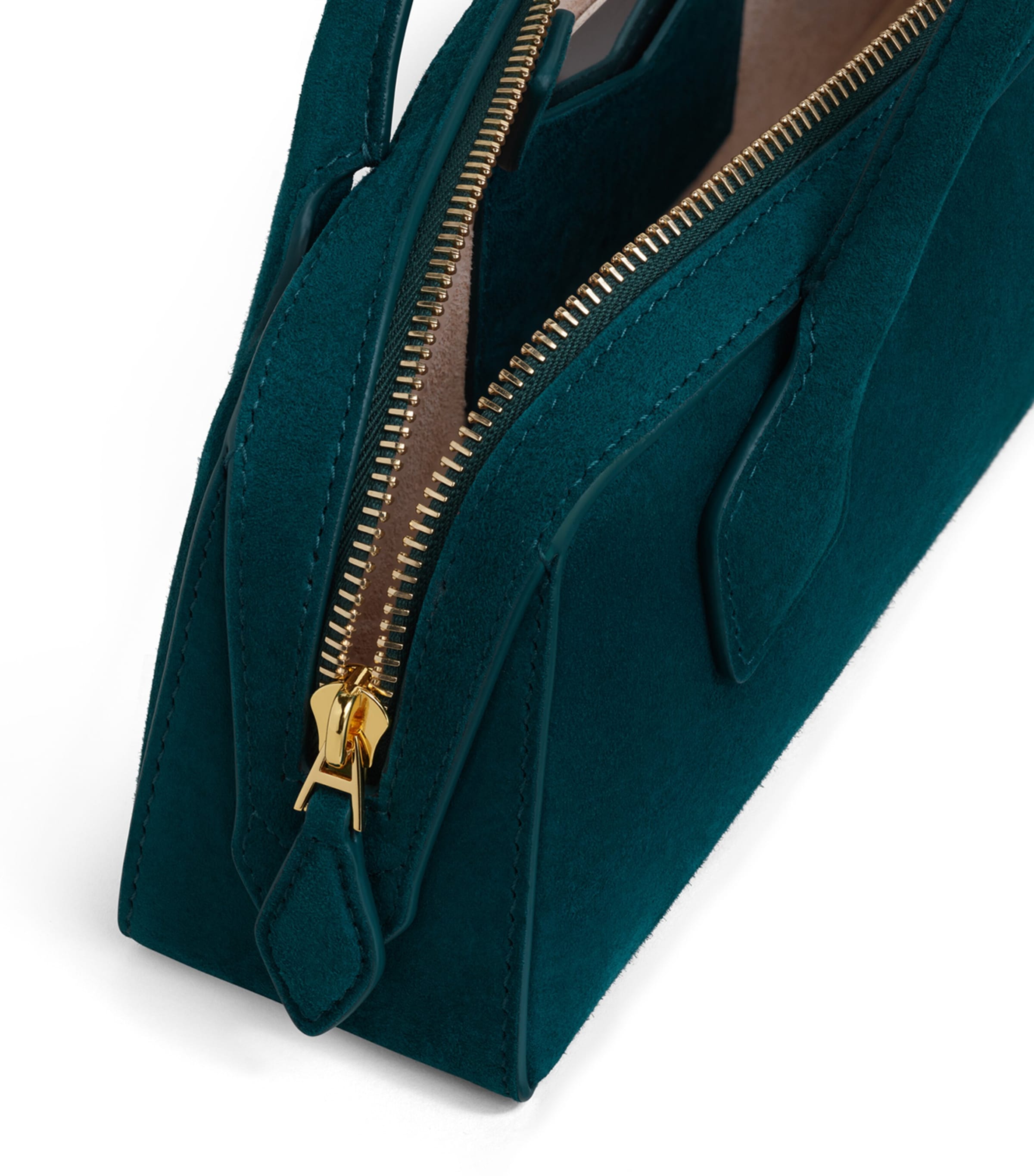 Alaïa Suede Le Teckel Top-Handle Bag Bleu Paon Image 3