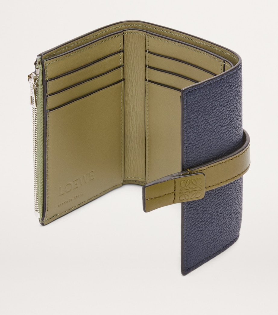 Small Calfskin Vertical Wallet ABYSS BLUE/OLIVE/DAR Image 3