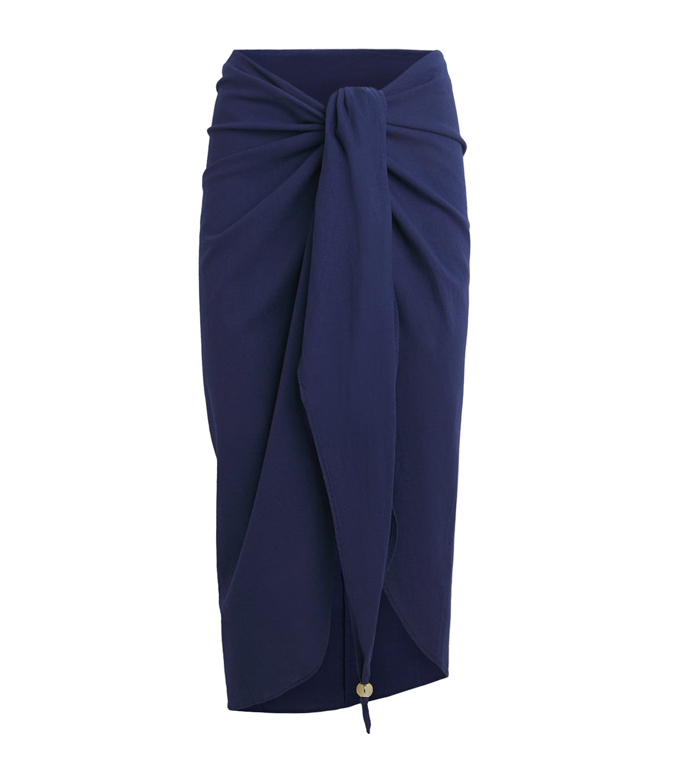 Melissa Odabash Womens Cotton Winne Pareo Navy Image 1