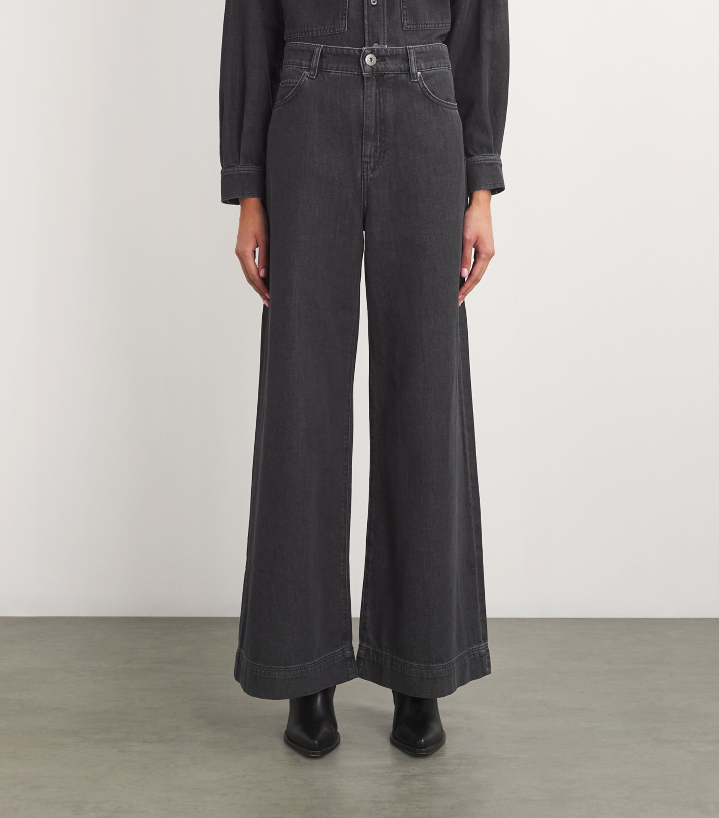 Wide-Leg Jeans BLACK Image 3