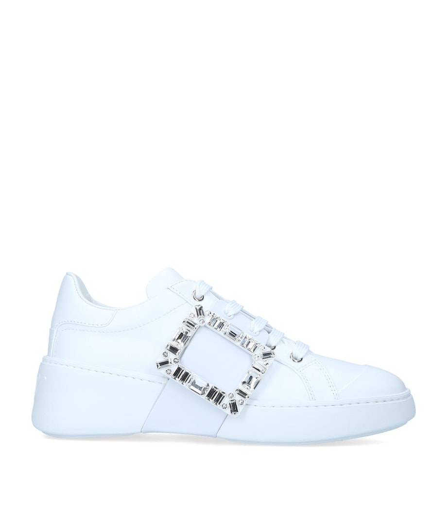 Leather Viv Skate Sneakers WHITE Image 1