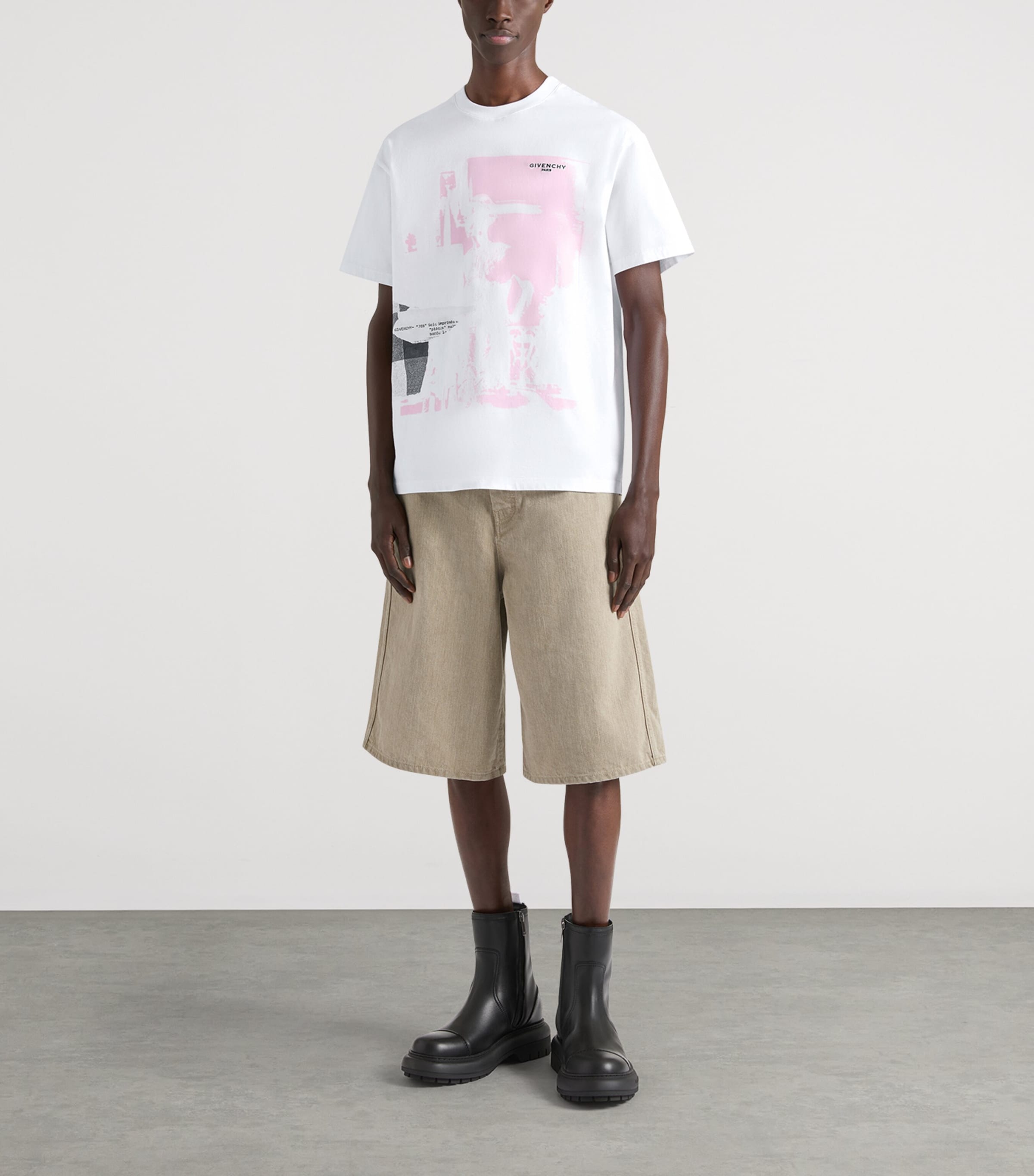 Givenchy Mens Cotton Printed T-Shirt Image 2