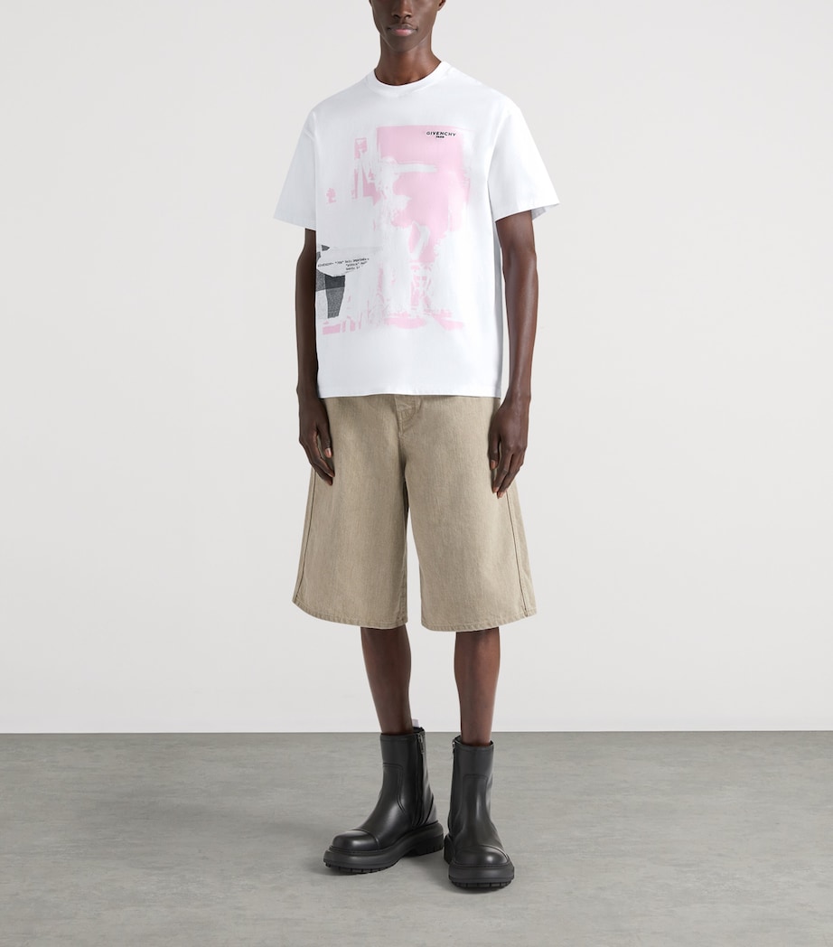 Givenchy Mens Cotton Printed T-Shirt Image 2