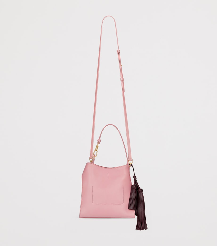 Mini Leather Belted Shoulder Bag FLAMINGO Image 3