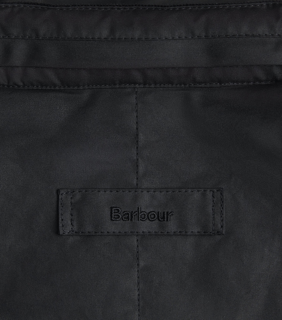 Cotton Waxed Jacket BLACK Image 6