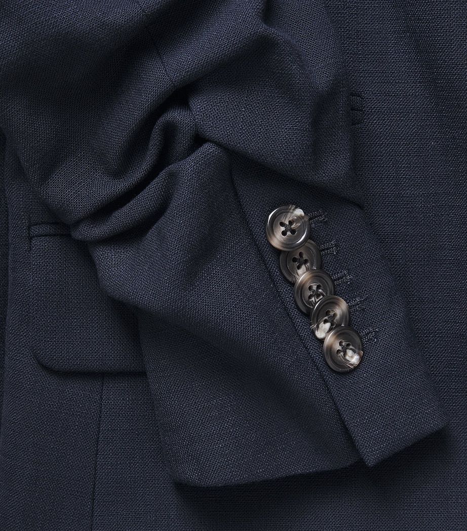 Veronica Beard Womens Battista Dickey Blazer Navy Image 6