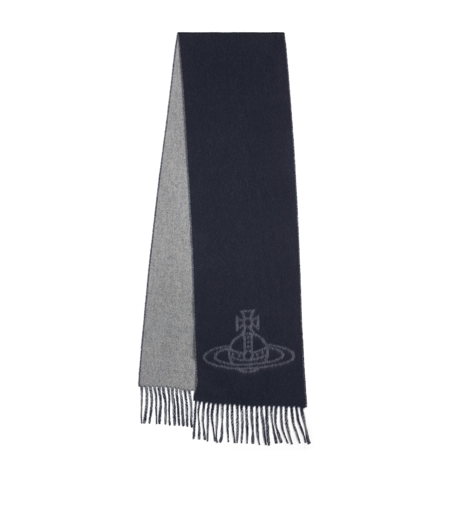 Vivienne Westwood Wool Orb Scarf Mineral Grey Image 1