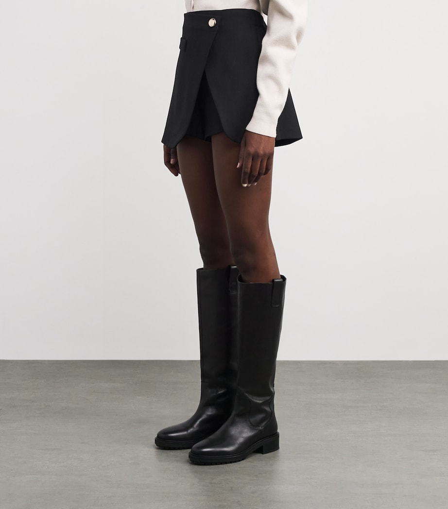 Asymmetric Tailored Skort BLACK Image 3