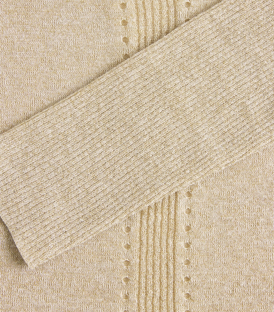 Metallic Lurex Leblanc Sweater GILT Image 5