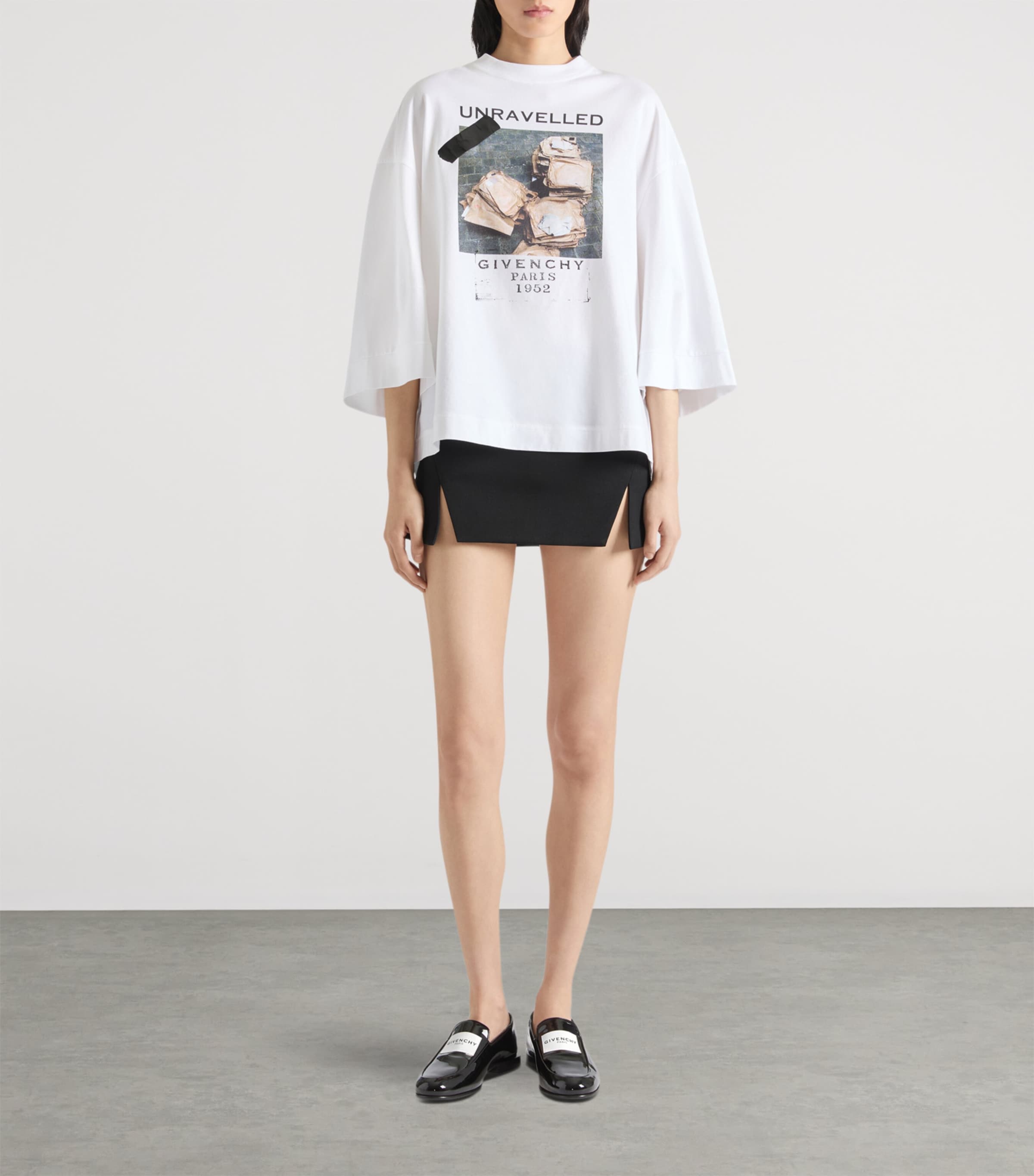 Wool Mini Skirt BLACK Image 2