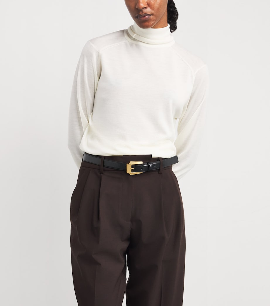 x Giuliva Heritage Leather Belt BLACK Image 2