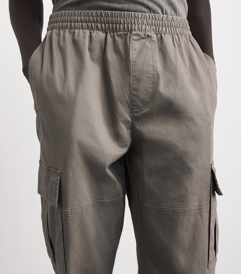 Stretch-Cotton Cargo Trousers DARK TAUPE Image 6