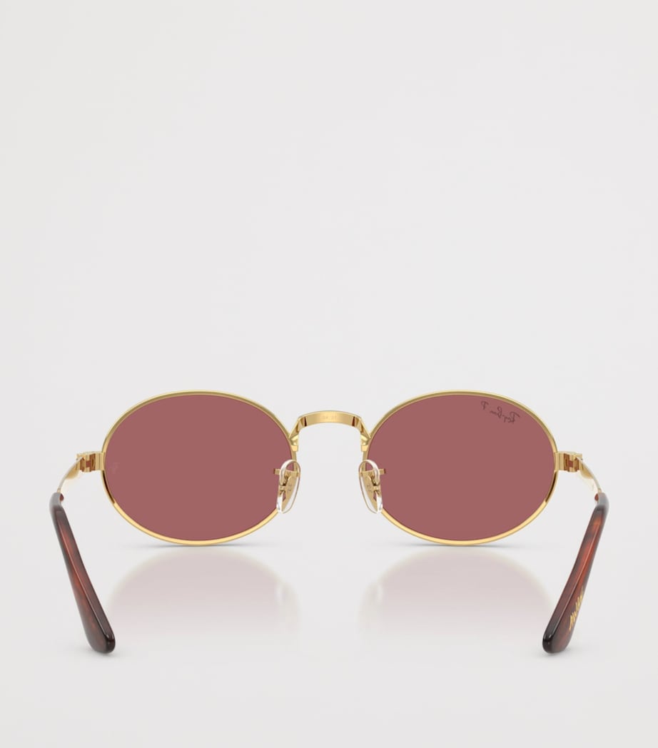 Ray-Ban By A$AP Rocky Oval Sunglasses Gold Image 4