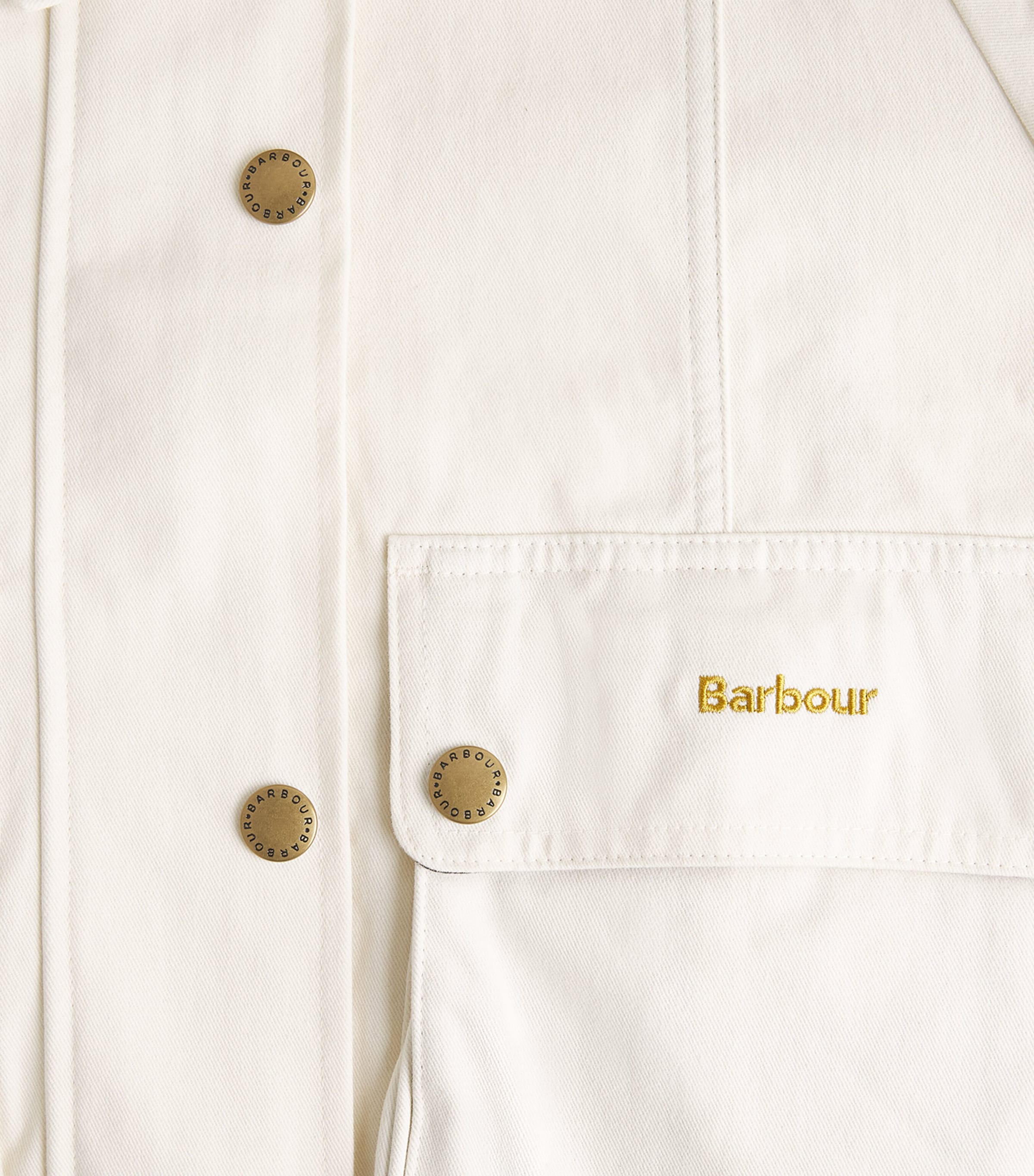 Cotton Cropped Beadnell Casual Jacket LIGHT PEARL/DRESS/BE Image 5