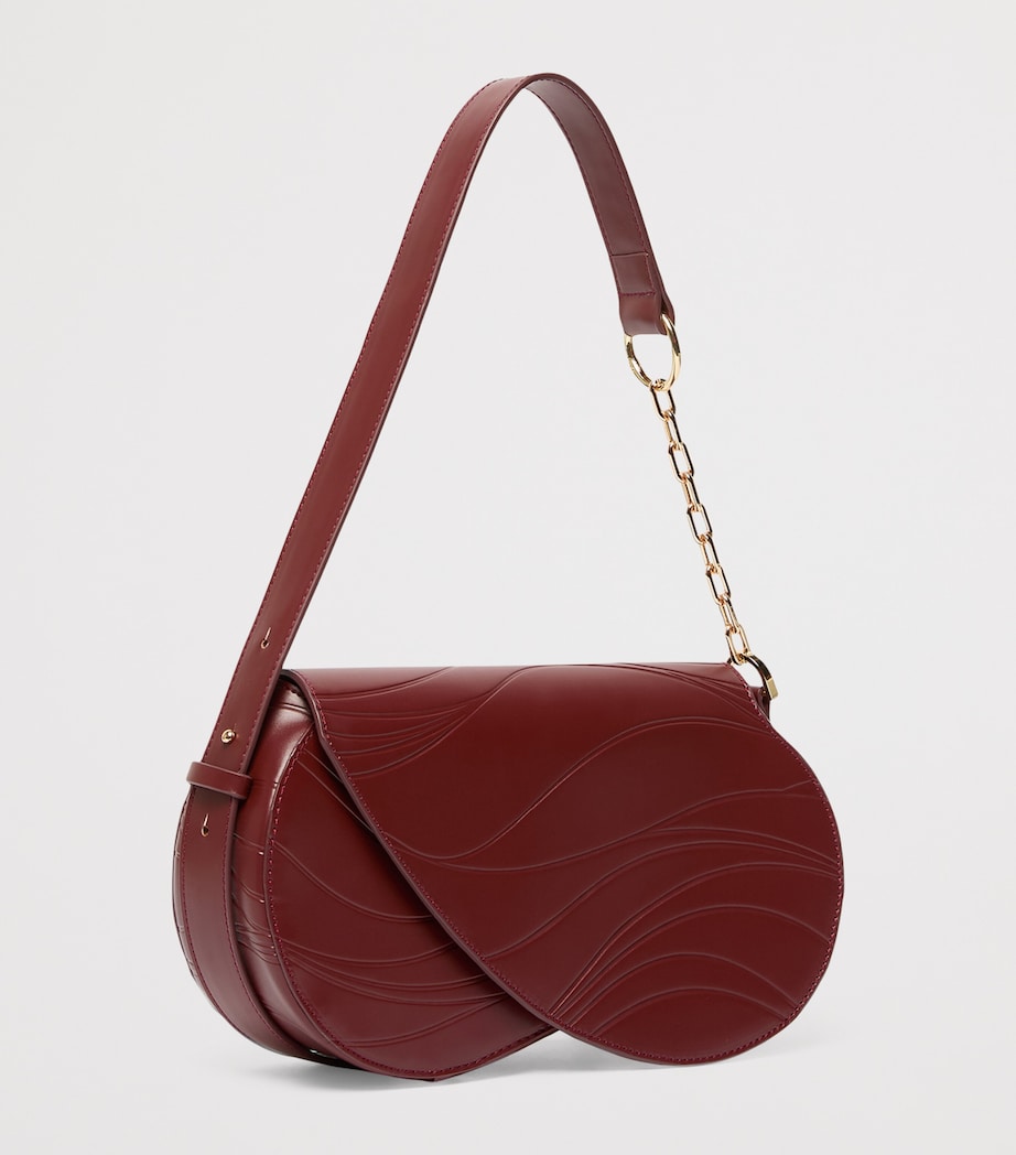 Marina Rinaldi Faux Leather Shoulder Bag Brick Red Image 3