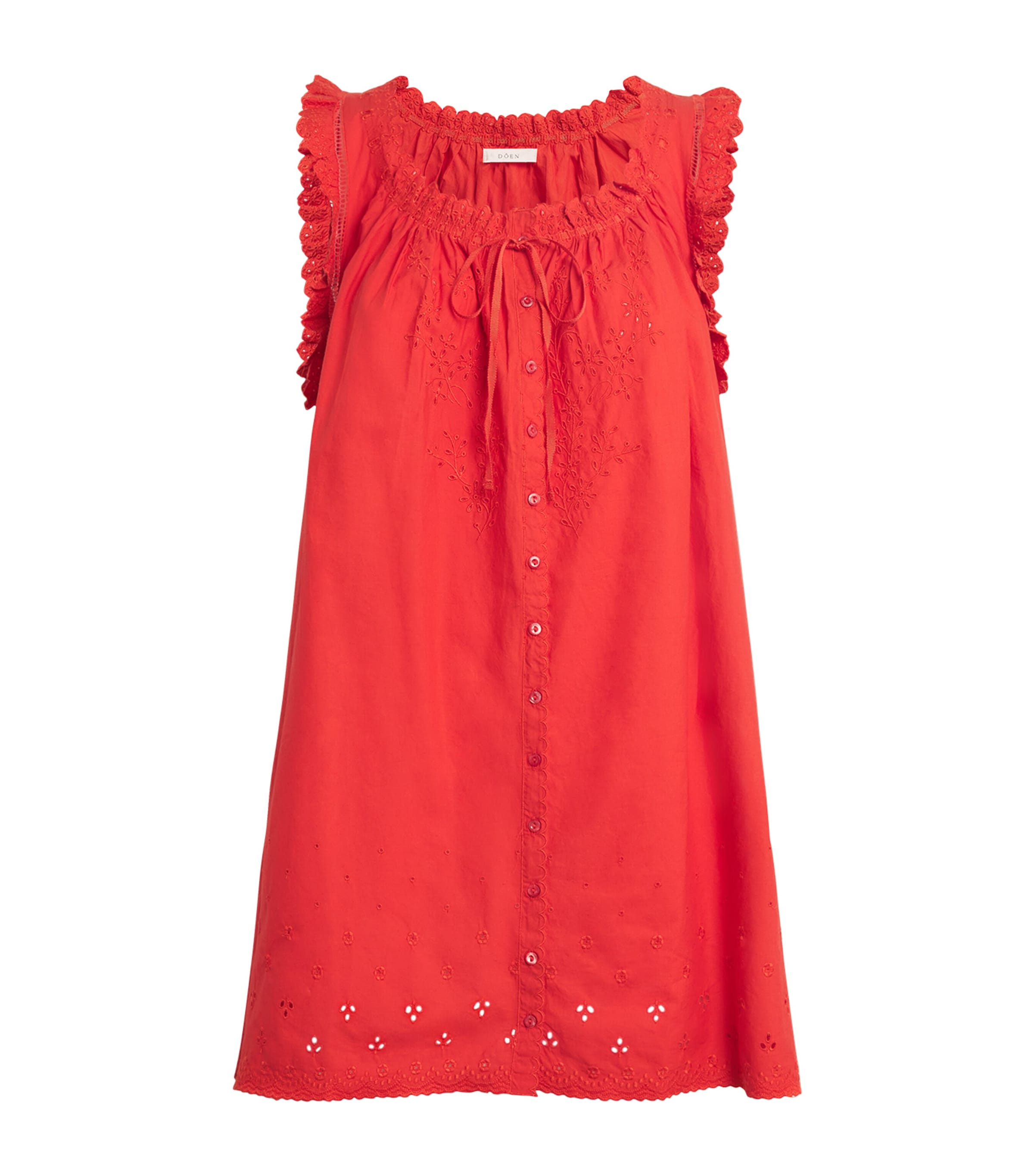 DÔEN Organic Cotton Nessie Mini Dress | Harrods US