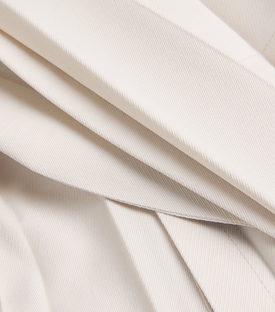 Pleated Edge Ensemble Blazer 40-BEIGE Image 5