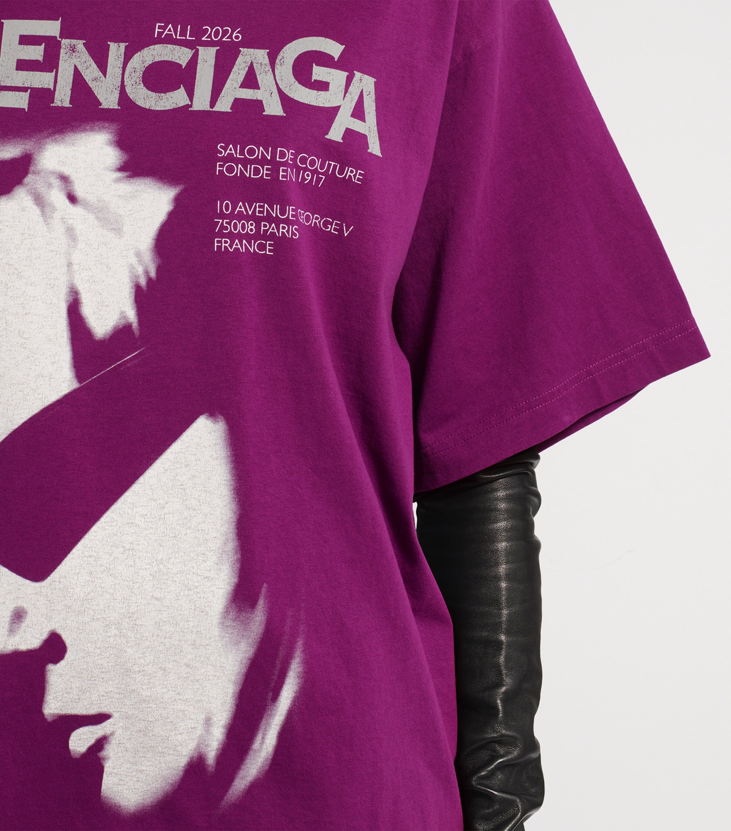 Balenciaga Purple Printed T-Shirt | Harrods US