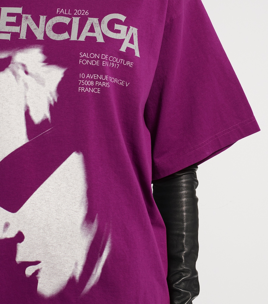 Balenciaga Womens Printed T-Shirt Image 6