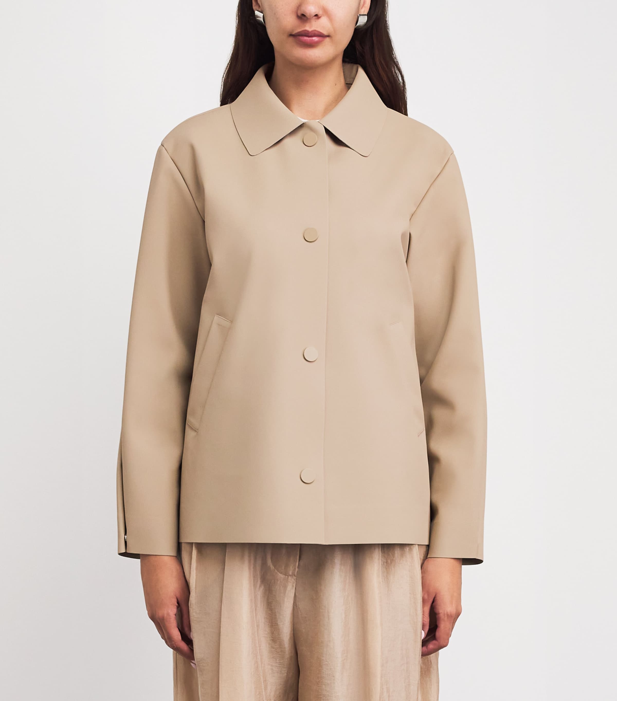 Collared Jacket 002 BEIGE Image 4