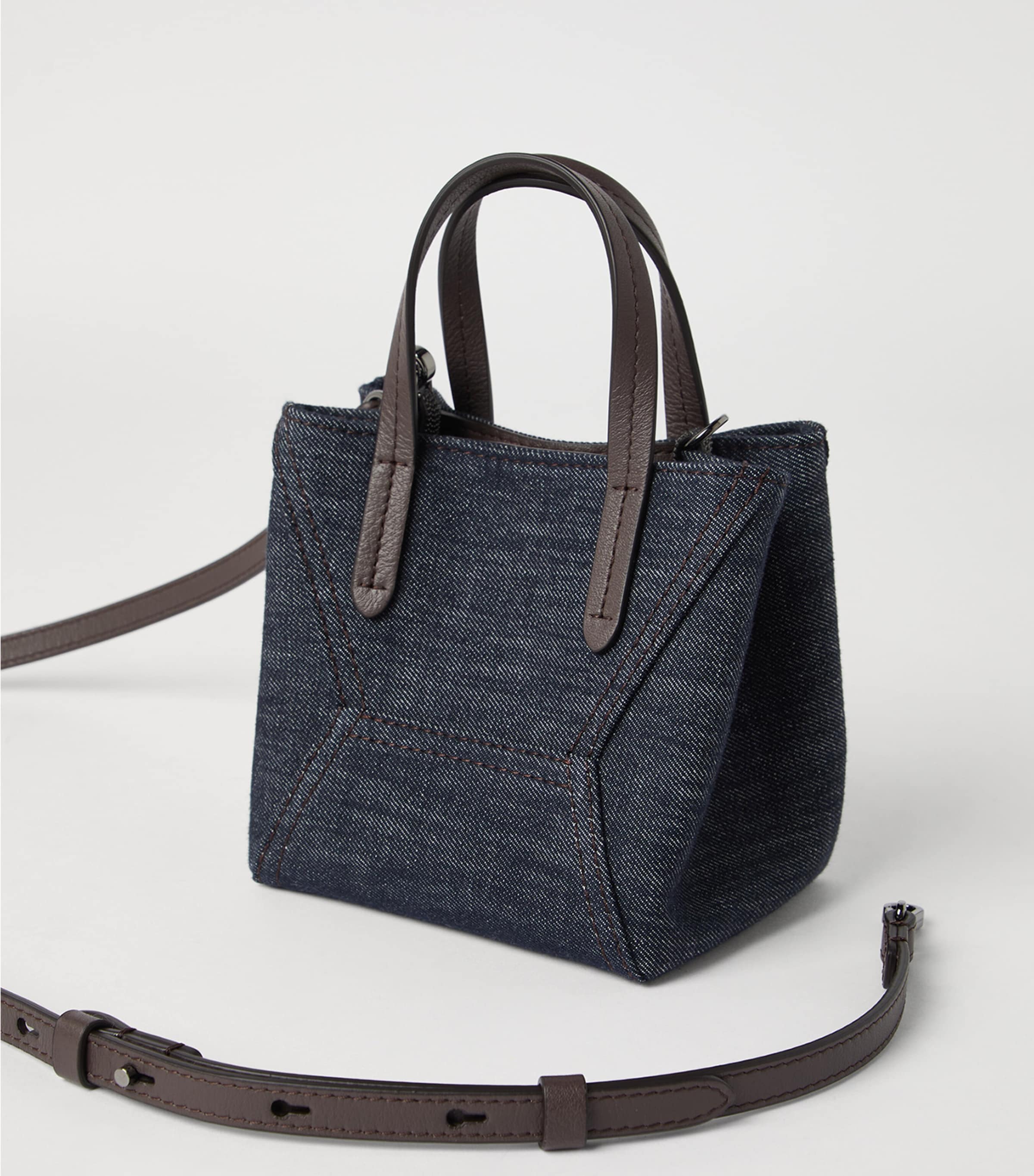 Mini Denim-Effect BC Duo Tote Bag C001 Image 5
