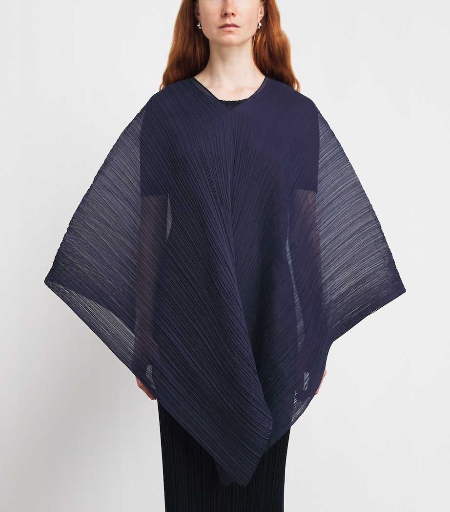 Pleats Please Issey Miyake Womens Madame-T May Stole Navy Image 4