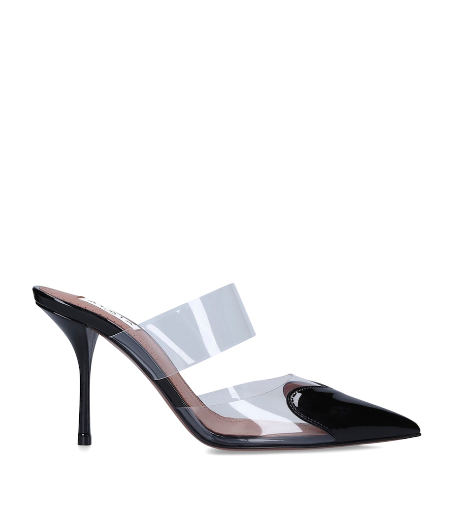 Patent Leather Le Coeur Mules 90 BLACK Image 1