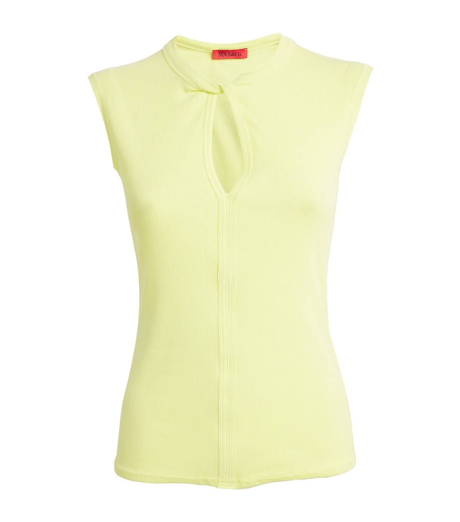 Twist-Detail Tank Top YELLOW Image 1