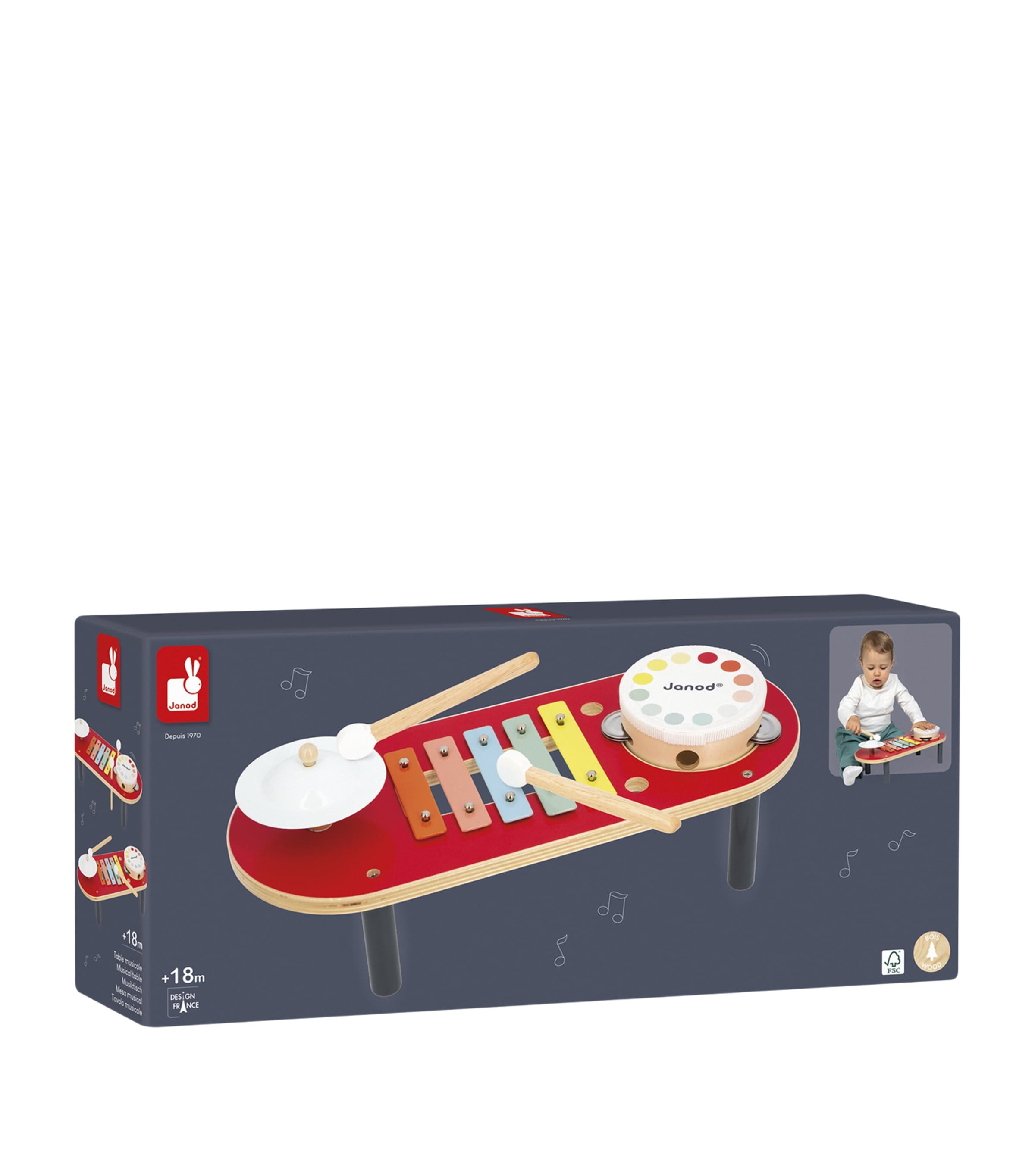 Janod Confetti Musical Activity Table Image 3