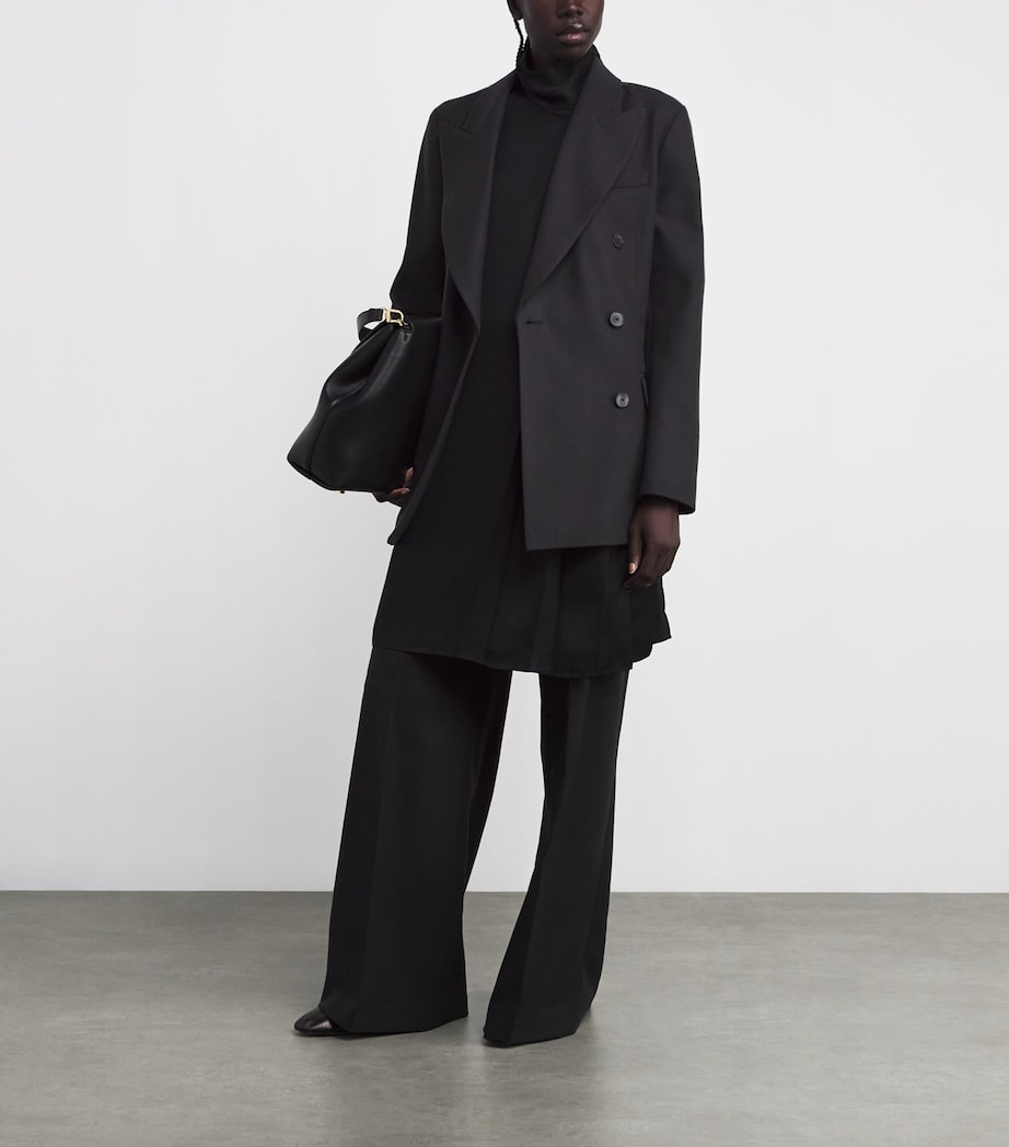 Virgin Wool Flannel Valery Blazer DARK SMOKE Image 2