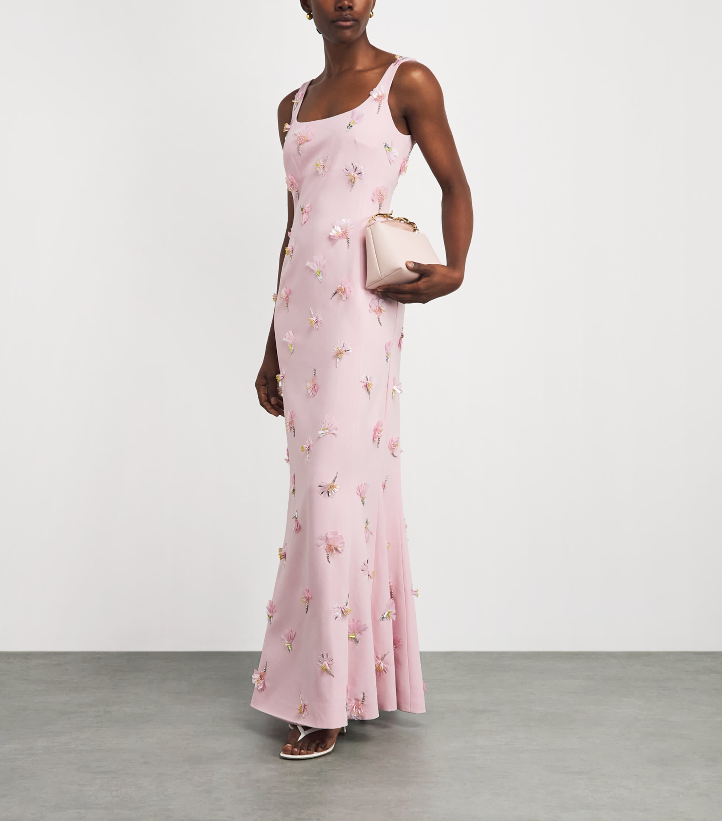 Simkhai Womens Embellished Briella Gown Daisy Image 2