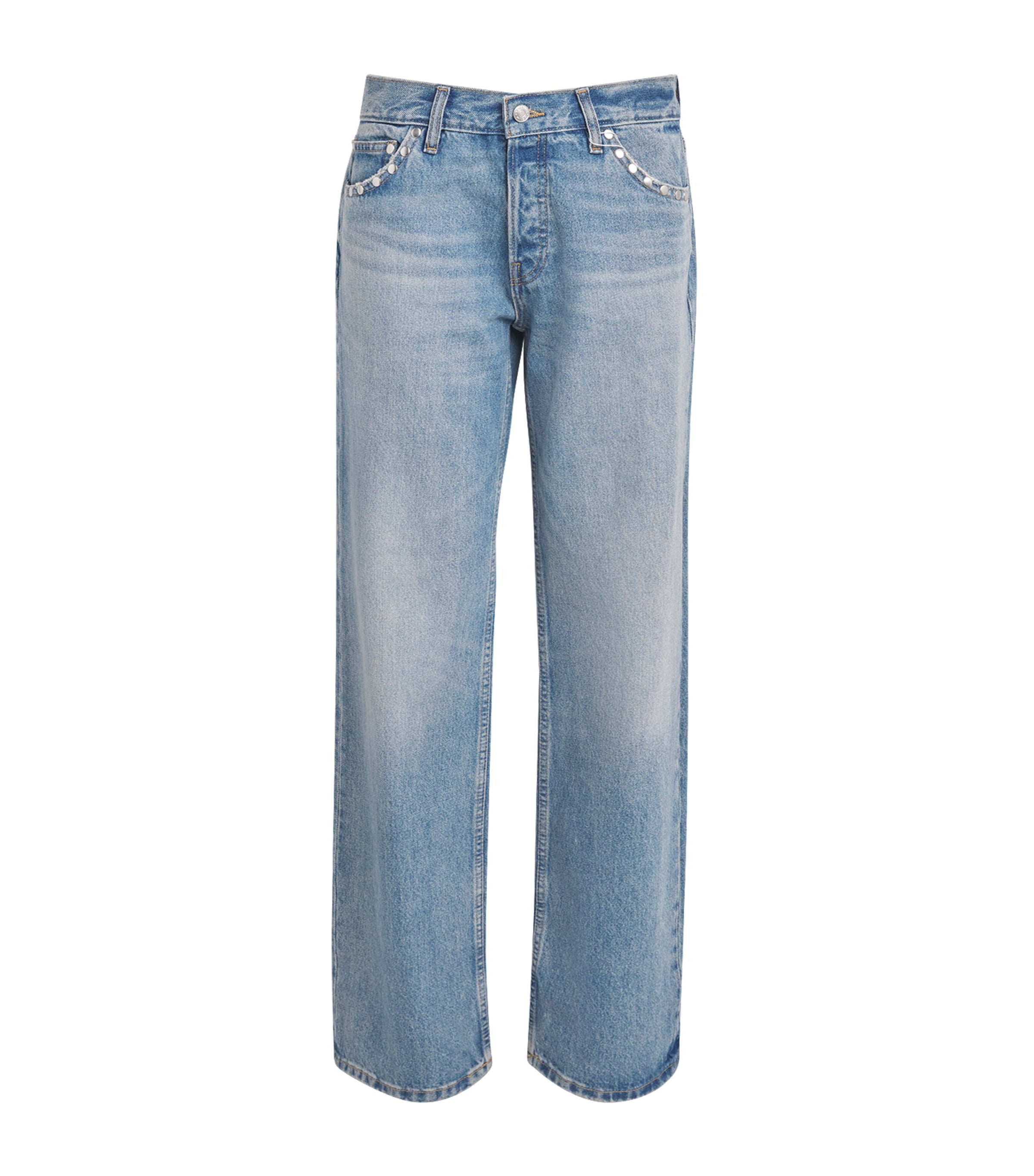 Eb Denim Stud-detail Wide-leg Luca Jeans