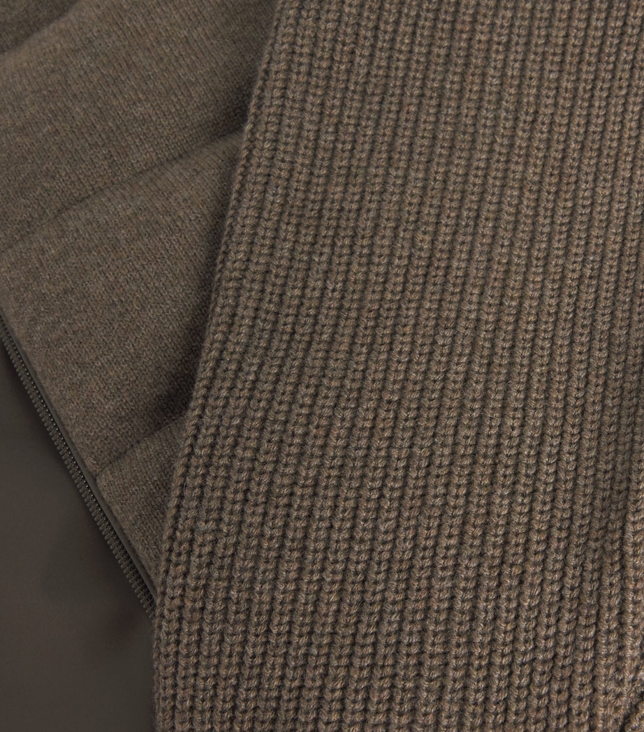 Cashmere Down Jacket GREEN Image 5