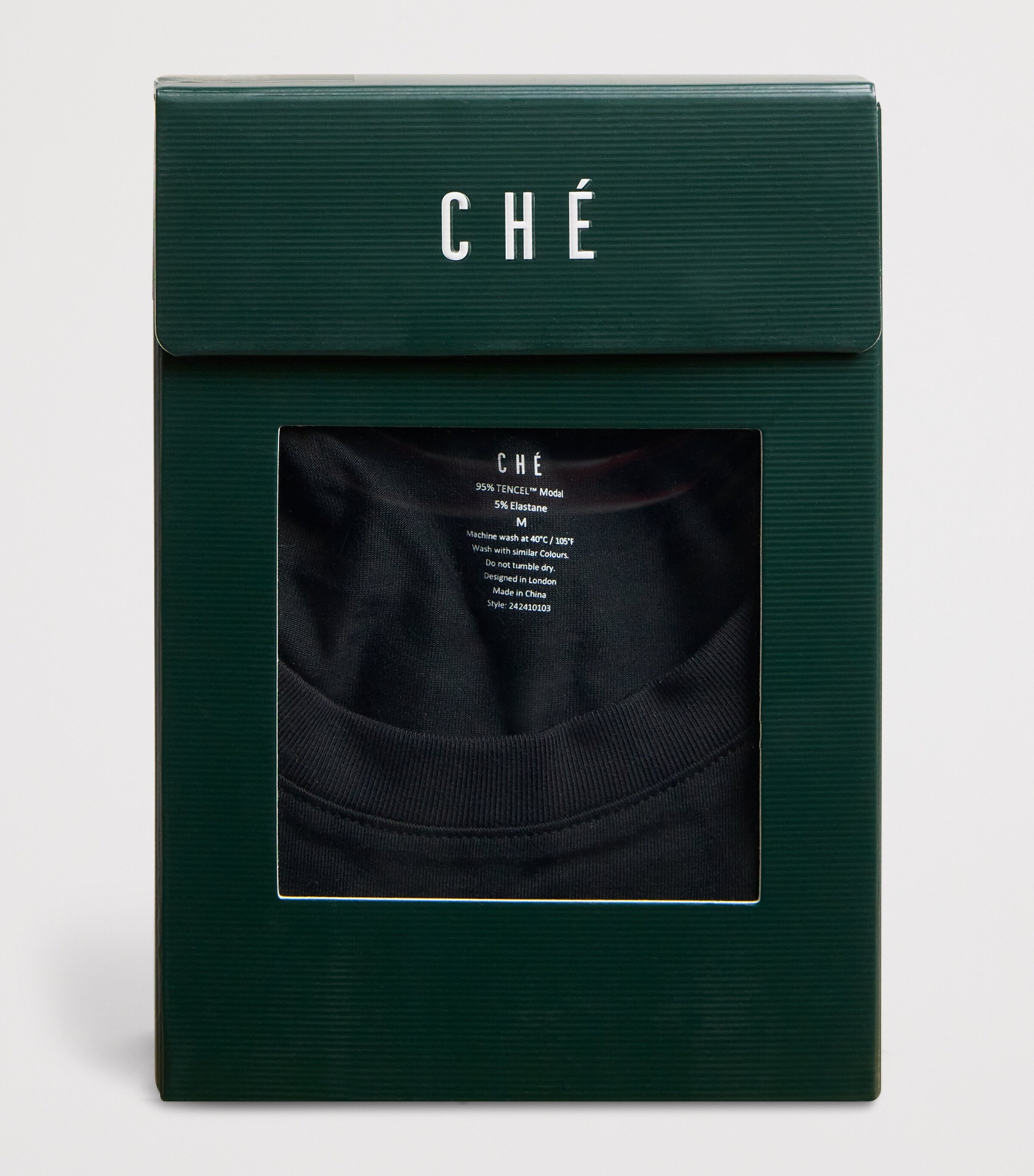 CHÉ Mens Modal-Blend Body T-Shirt Black Image 6