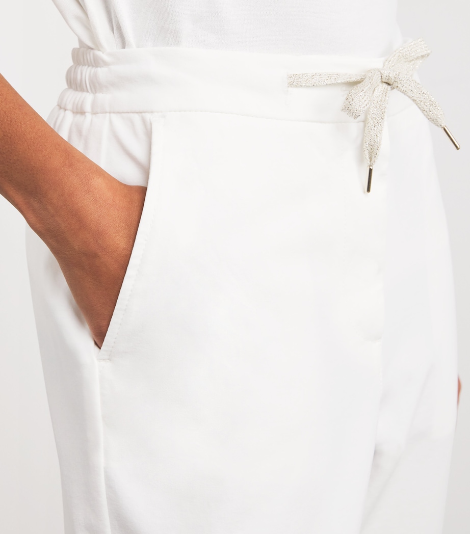 Drawstring Tailored Trousers BIANCO Image 6
