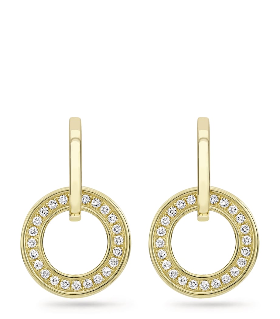Yellow Gold and Diamond Classic Roulette Earrings YELLOW GOLD Image 1