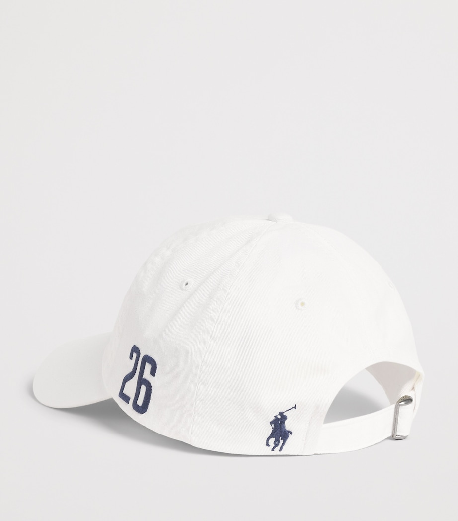 Polo Ralph Lauren Cotton Twill England Crest Baseball Cap Ceramic White Image 3