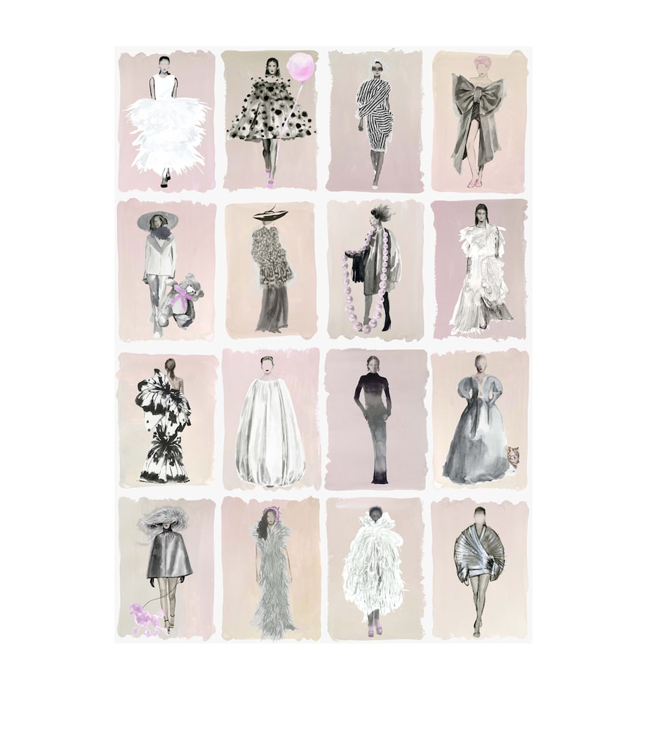 x Harrods Interior Design 175 Anniversary Edition Couture Carousel Wallpaper - Blush BLUSH Image 1