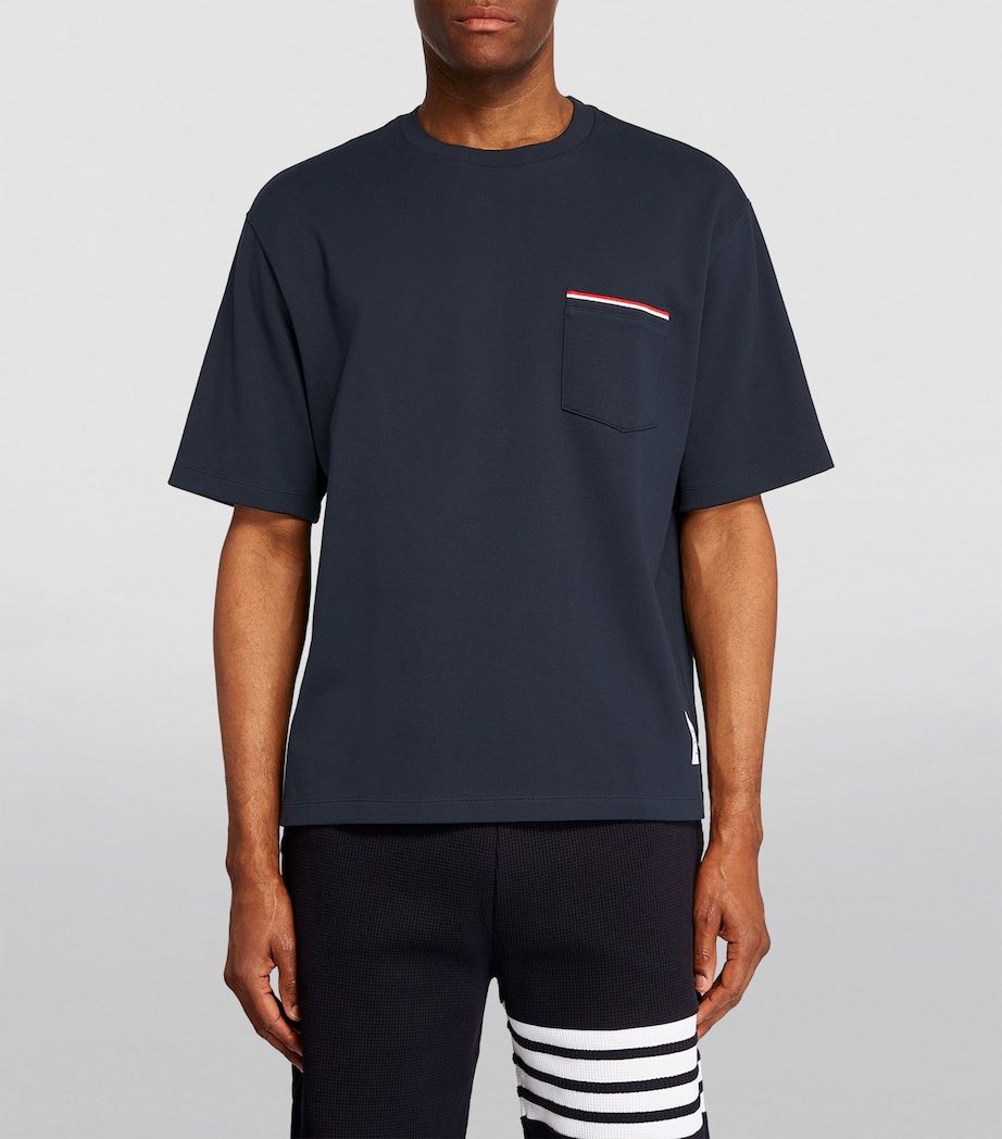 Cotton Oversized T-Shirt NAVY Image 3