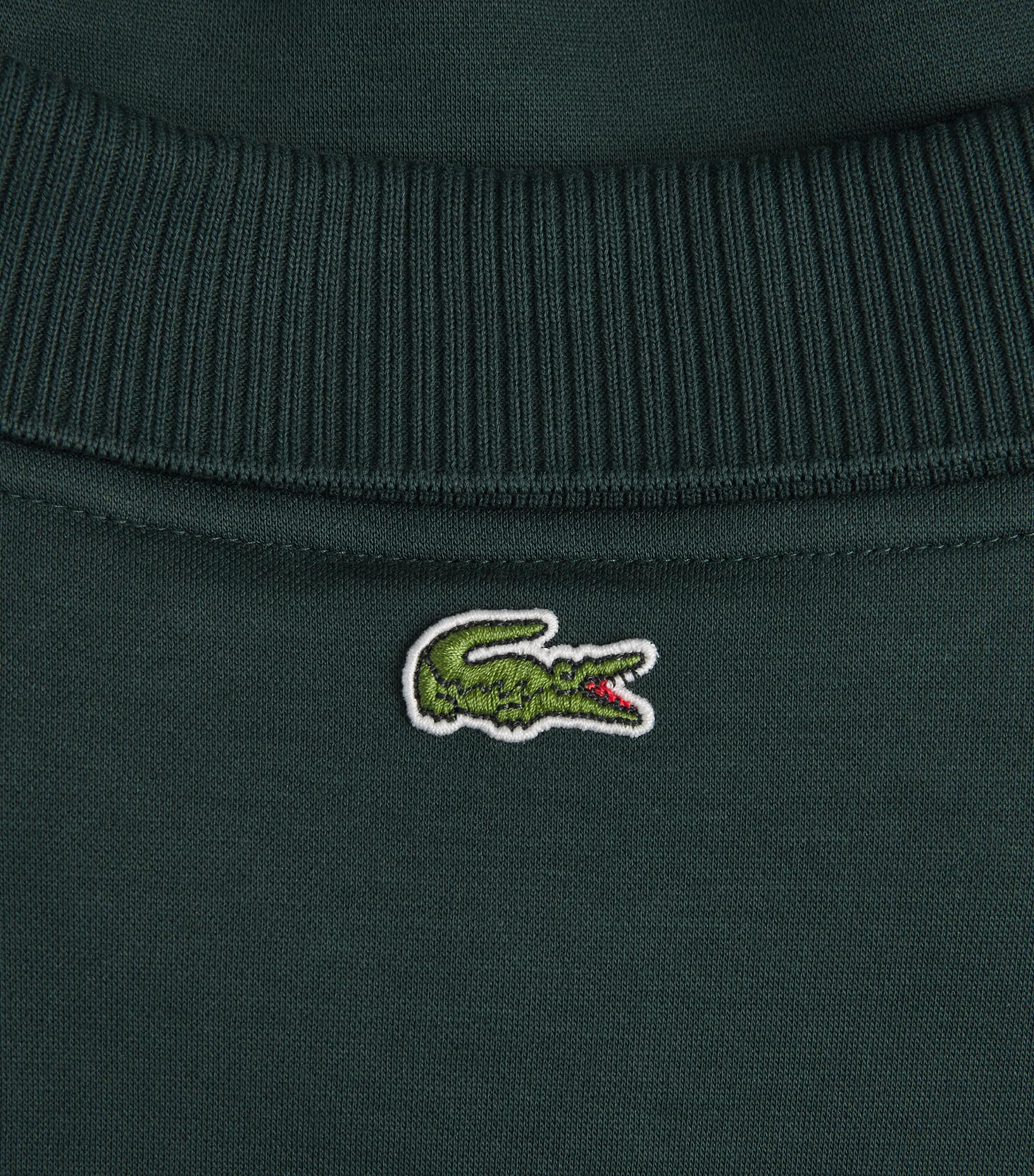 Lacoste Mens Cotton-Blend Badge Sweatshirt Sinople Image 6