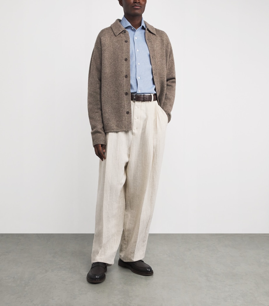 Cotton-Cashmere Shirt 007 DARK CERUOLE Image 2