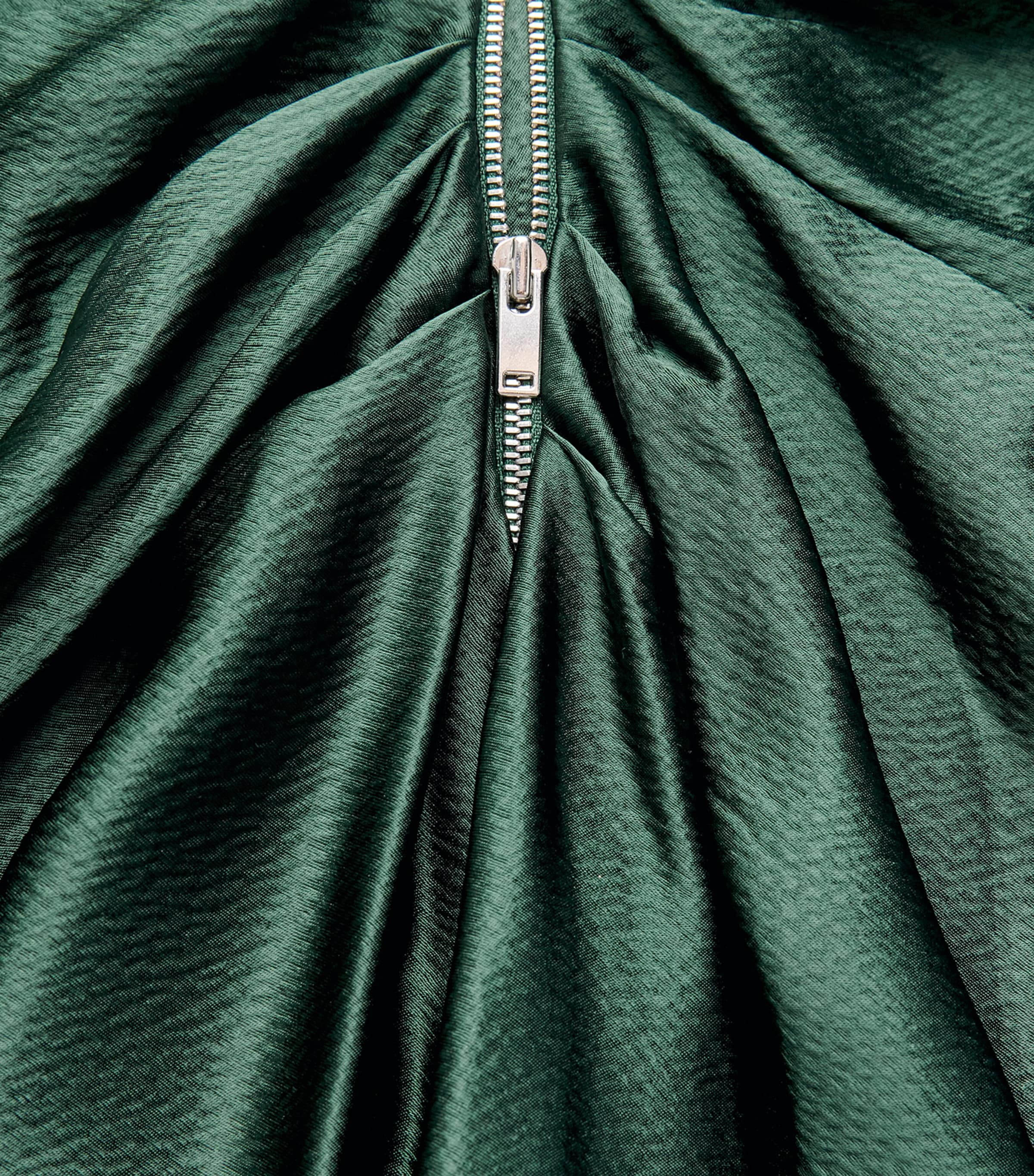 FFORME Womens Satin Jovie Maxi Skirt Evergreen Image 6