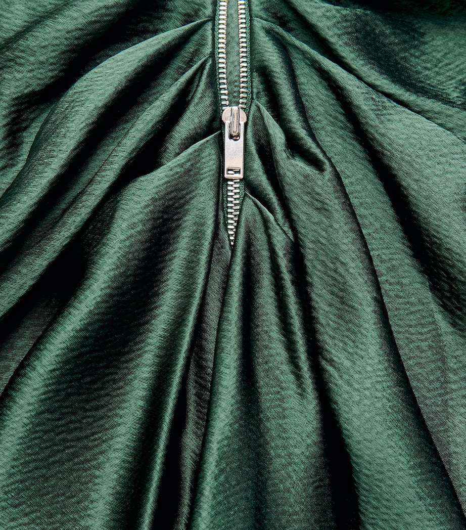 FFORME Womens Satin Jovie Maxi Skirt Evergreen Image 6